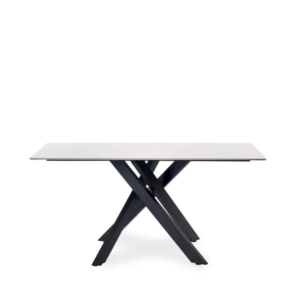 Bradley White Marble Dining Table