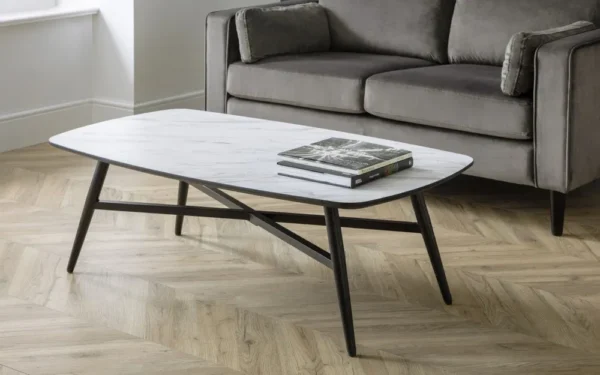 Caruso Marble Effect Coffee Table - Image 2
