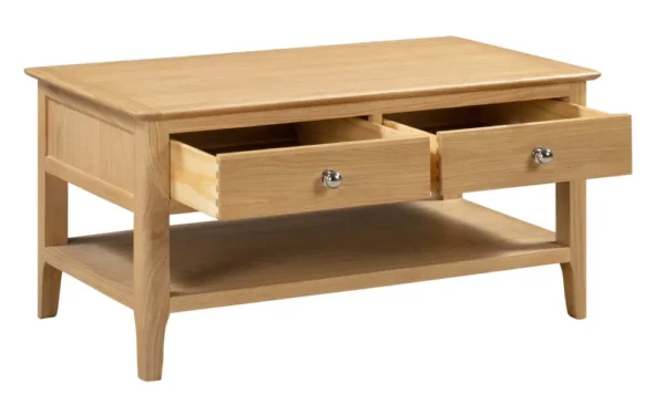 Cotswold Coffee Table With 2 Drawers - Image 3