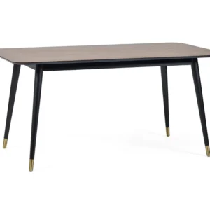 Findlay Rectangular Dining Table - Walnut & Black