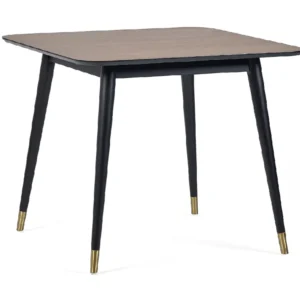 Findlay Square Dining Table - Walnut & Black