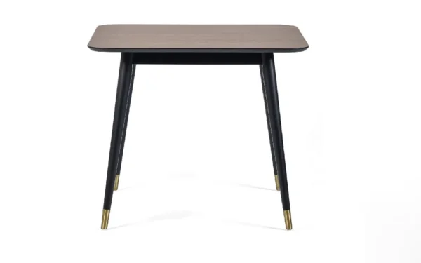 Findlay Square Dining Table - Walnut & Black - Image 3