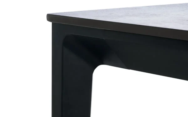 Miami Square Stone Top Dining Table White Marble - Image 4