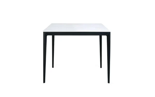 Miami Square Stone Top Dining Table White Marble