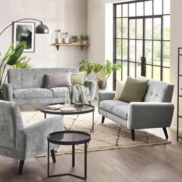 Monza 3 Seater Sofa - Dove - Image 10