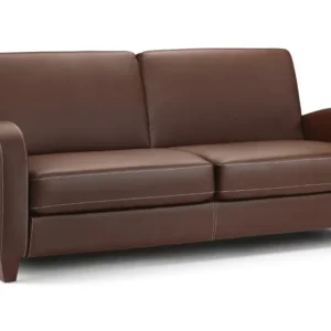 Vivo Chestnut 3 Seater Upholstered Leather Sofa