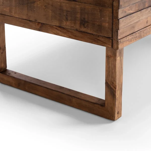 Woburn Reclaimed Pine 2 Drawer Coffee Table - Image 7