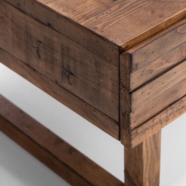 Woburn Reclaimed Pine 2 Drawer Coffee Table - Image 9